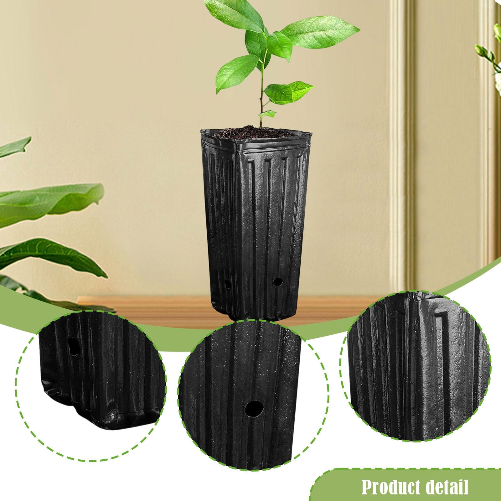 simhoa 30x Deep Tree Starter Pots Plant Container Nursery Cups Breathable Growing Versatile Germination Garden Plants Seedling Pots S