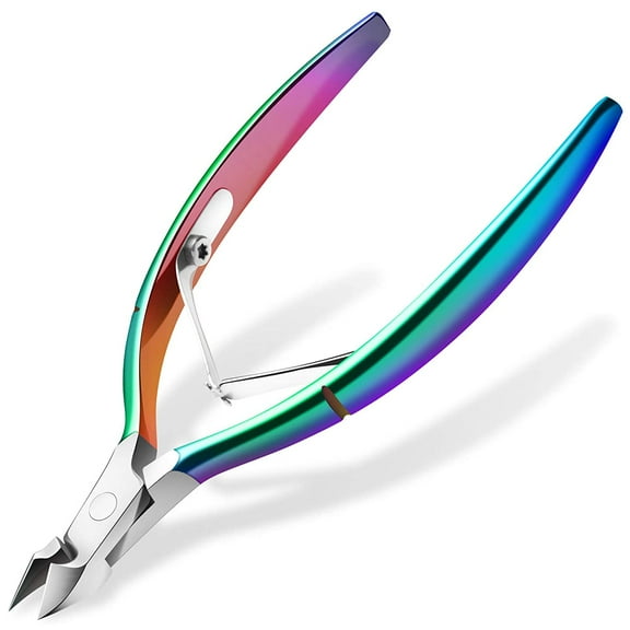 Cuticle Trimmer Cuticle Cutter Nippers Clippers - Cuticle Remover Tool Professional Stainless Steel Cuticle Scissors Manicure Pedicure Tool for Fingernails Not Include Cuticle Pusher Christmas
