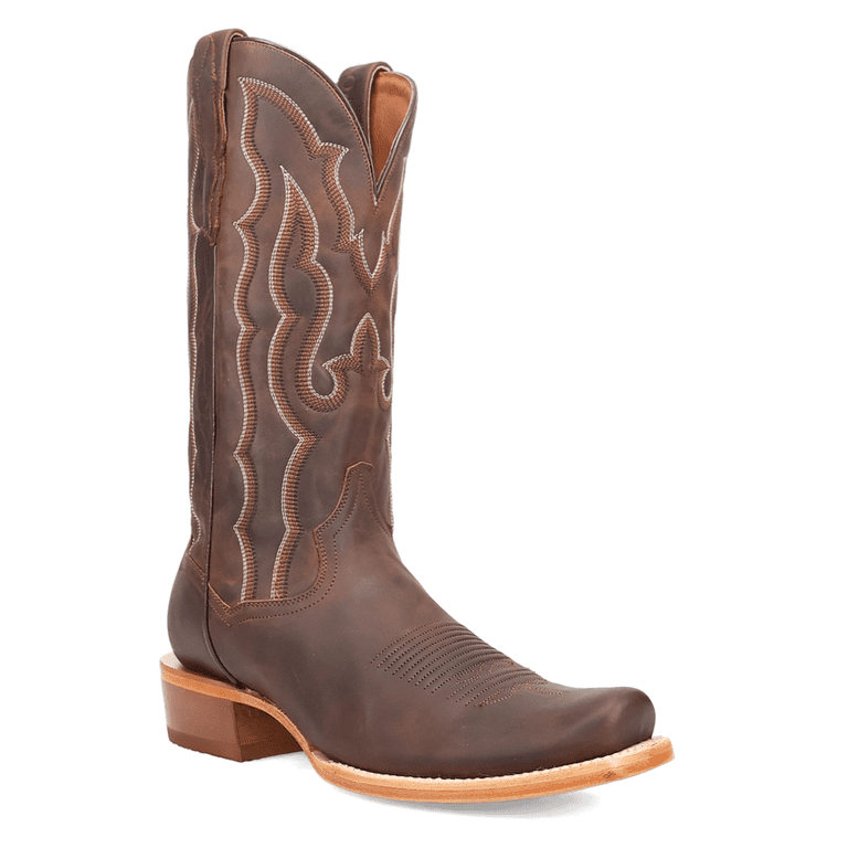 Dan Post Boots Mens Oakwood Embroidered Pull On Square Toe  display picture 1