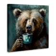 thumbnail image 2 of Stupell Industries Farmhouse Bear with Cup Of Joe Canvas Art, 24 x 24, by Tina LeCour, 2 of 8