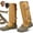 Khaki, variant on Unisex Adjustable Outdoor Snake-Resistant Leg Gaiters, Snake-Proof Leg Guards, Adjustable, for Hunting, Hiking & Yard Work
