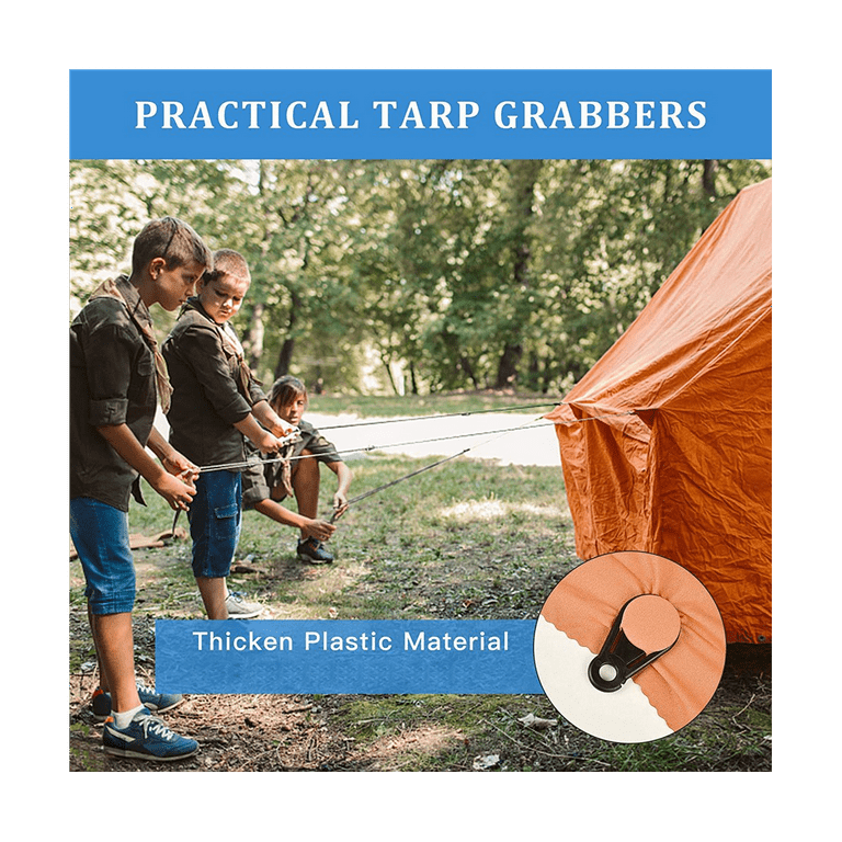 Tarp Grabbers Movable Tarp Clips for Outdoor Camping Tent Tarp Grabbers Movable Tarp Clips for Outdoor Camping Tent