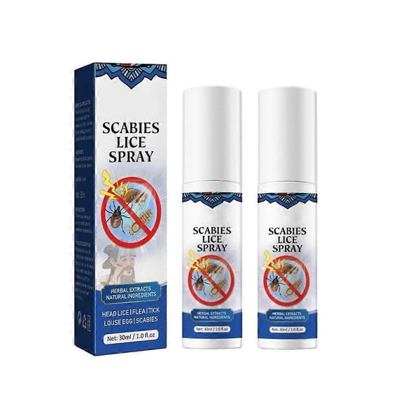 2pcs Lice Removal Spray For Head Lice Removal Head Lice Removal Spray Scabies Lice