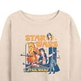 thumbnail image 3 of Star Wars - Retro Han Solo and Chewbacca - Women's French Terry Pullover Long Sleeve Shirt, 3 of 5