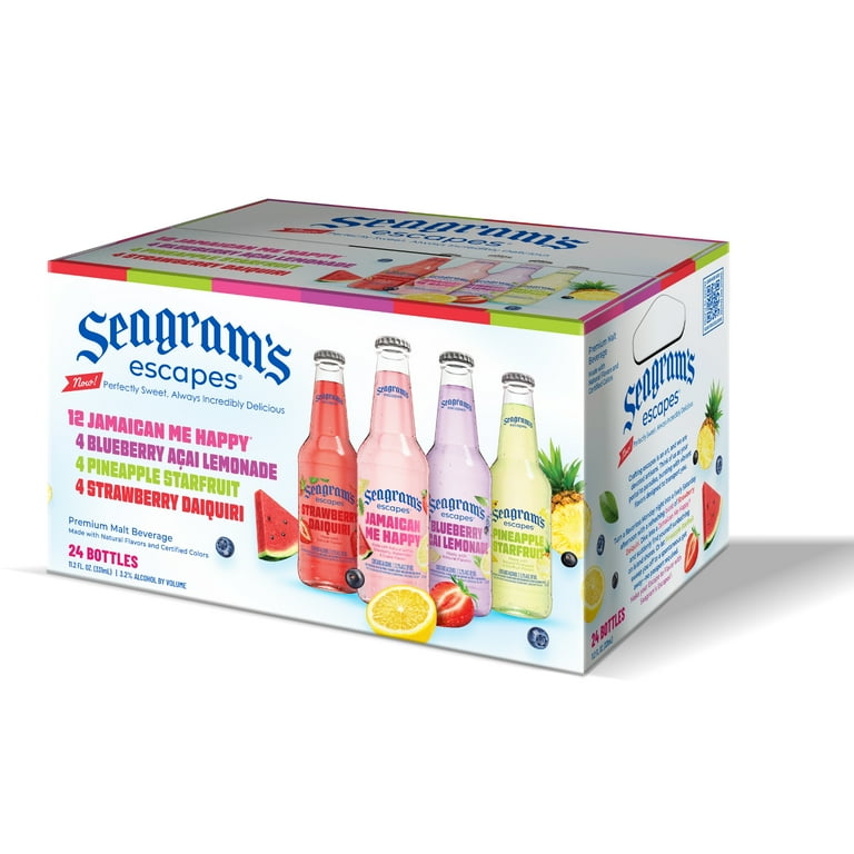 Seagram's Escapes Variety Pack, Flavored Malt Beverage, 24 Pack, 11.2 fl. oz. Bottles