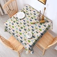 thumbnail image 2 of Multicolor Christmas Tree and Ornament Pattern Square Tablecloth,Waterproof Square Table Cover,Wipeable Spillproof Washable Table Cover for Home Kitchen Party Decor 60"x60"(152x152cm), 2 of 6