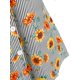 thumbnail image 4 of Camisa de impresión de girasol a rayas Rosegal Blusas Tallas Grandes, 4 of 5