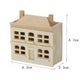 thumbnail image 3 of 1/12 Casa de Muñecas de Madera Villa con Gabinete para Niñas Regalos perfke Villa casa de muñecas, 3 of 7