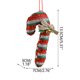 thumbnail image 2 of Adornos navideños de tela con lazo, campanas y bastones de caramelo - Decoración para árbol, guirnaldas y hogar, 2 of 5