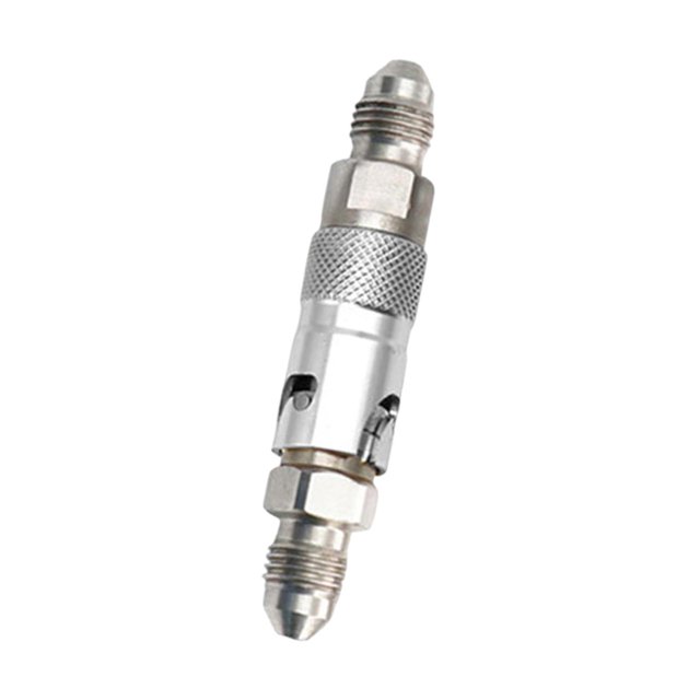 koolsoo Brake Line Fitting Compact Universal Easy to Install Quick Release Connector Silver