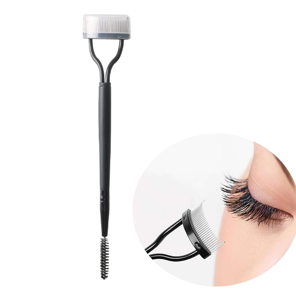 Eyelash Comb, Mascara Separator Tool Lash Comb with Metal Teeth