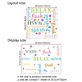 thumbnail image 3 of Adhesivos de pared coloridos con frases relajantes para baño, PVC, 29,5 x 30 cm, 3 of 3