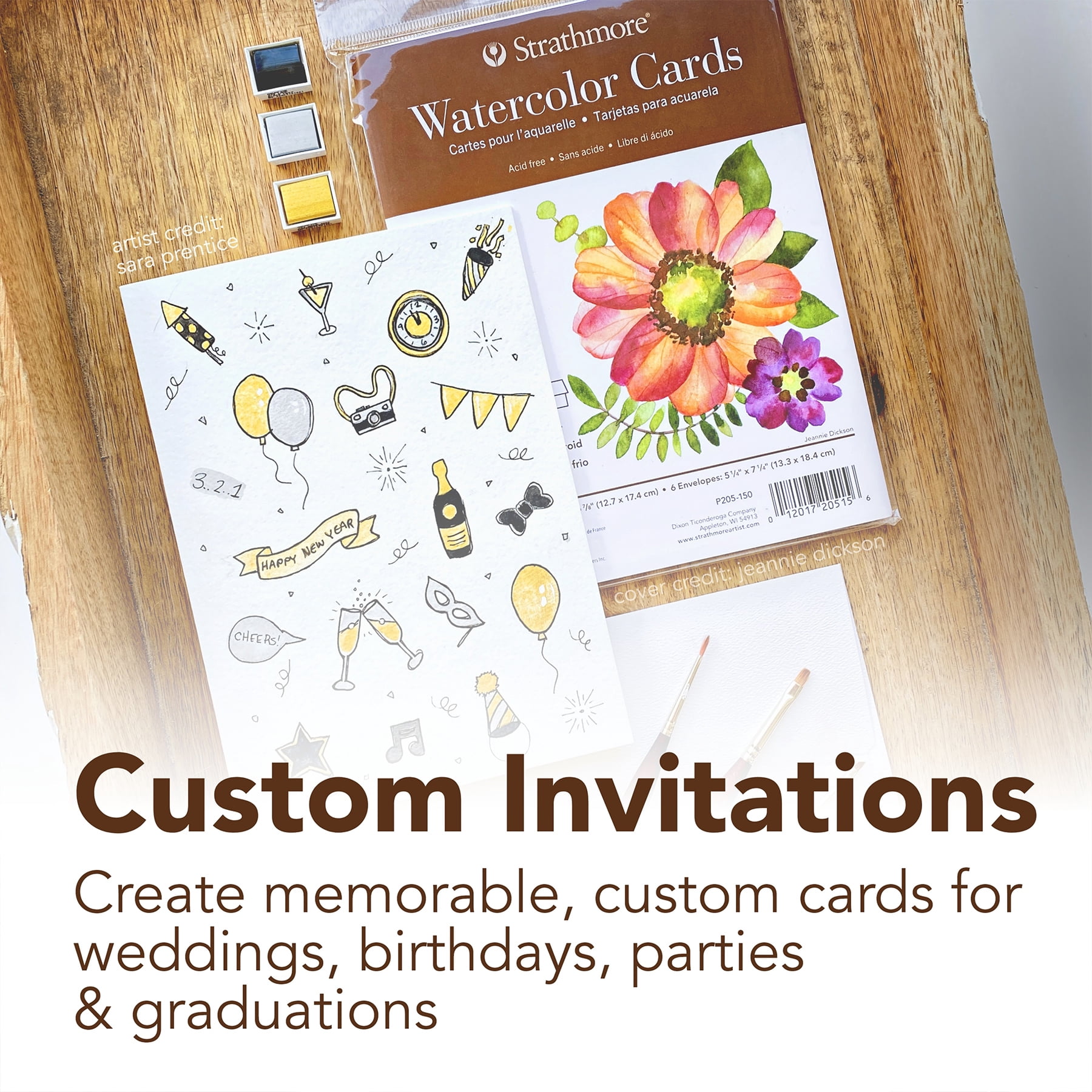 Strathmore Watercolor Cards, 5in x 7in, 50/Pkg.