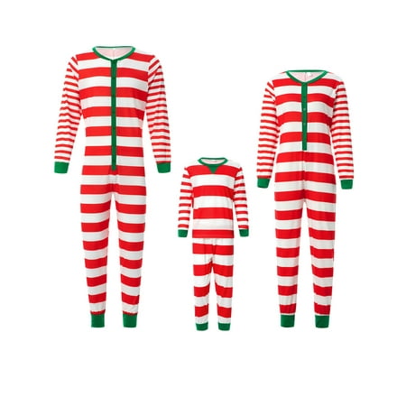 

CenturyX Christmas Matching Family Pajamas Long One-Piece Pajamas for Baby Kids Teens and Adults Red Kid 4-5 Years