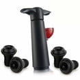 thumbnail image 1 of Sistema de conservación de vino, elegante bomba manual con tapones reutilizables, para entusiastas del vino que valoran la frescura y la sostenibilidad (1 bomba, 4 tapones), 1 of 5