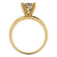 thumbnail image 3 of Solitaire Engagement Ring for Women - 1.5ct Yellow Moissanite in 14K Yellow Gold Promise Ring, 3 of 7