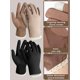 thumbnail image 3 of 2 Pares Café, NegroGuantes de Conducción Anti-UV de Verano Guantes de Algodón Fino Protección UV Transpirable Guantes de Protección Solar para Mujeres Ciclismo al Aire Libre Senderismo,, 3 of 5