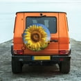 thumbnail image 6 of Xecao Sky Golden Sunflower Field A for Tire Covers,Wheel Tire Cover Waterproof, Dust-Proof, And Universally Fitting for Cars,Trailers, SUVs-16 inch, 6 of 6