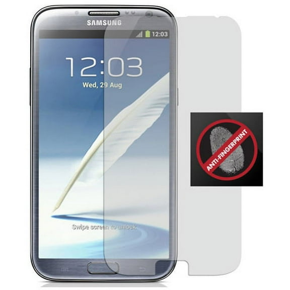 Samsung GALAXY Note 2 Screen Protector Matte Anti-Glare Anti-Fingerprint LCD Cover Display Film [Fingerprint Resistant]