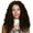 Dark Brown, variant on Long Kinky Curly Wig Lace Front,Synthetic Fiber Deep Wave Afro Hair Replacement Wig 19 Inch