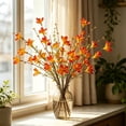 thumbnail image 5 of Dongrere 1 Pc Artificial Fall Floral Pick, Faux Autumn Harvest Maple Leaf, Fake Acorn Pumpkin Berry Branch for Vase Home Farmhouse Thanksgiving Table Decor, 16.5 Inch, 5 of 6