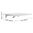 thumbnail image 3 of KFFKFF Wall-Hanging Foldable Desk, 31.5" x 19.69" Space-Saving Drop-Leaf Table, Floating Workstation with Metal Support, Versatile Fold-Up Desk for Compact Areas, Ideal for Home Office, 3 of 9