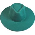thumbnail image 2 of VERVE 8 Wide Brim Vegan Felt Rancher Hat - Women, Men, and Kids Fedora Style with Adjustable Inner Drawstring, 2 of 8