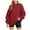 Wine, variant on vigerkar Crewneck Sweatshirts Women Comfort Oversized Sweatshirt Cozy Fleece Pullover Sweatshirts No Hood Soft Cute Fall Tops (Wine, XXL)