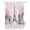 Pink, Gray, White, variant on Shower Curtains for Bathroom-72"x72",Modern Pink Flower Paris Landmarks Waterproof Bath Curtain Grommet Shower Curtain Set with Hooks
