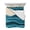 Blue, variant on Teal Waves King Size Down Alternative Comforter, Lightweight Comforter Quilt Bedding Set with Pillow Shams Watercolor Sun Turquoise Ombre All Seasons Bed Comforter Duvet Insert 96"x106"
