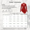 thumbnail image 7 of Oyolan Women Glitter Rhinestone Figure Skating Dress Irregular Hem Mesh Patchwork Performance Dance Black XL, 7 of 7