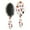 White Christmas Santa, variant on White Christmas Gnome Pattern Hair Brush,Girls Detangling Hair Brush,Glide Through Tangles with Ease for Wet & Dry Hair,8.8"X2.8"