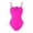 Pink, variant on Swimming Costume Women Swimwears Women's Solid Swimsuit With French Style And Classic Charm For Beach Wear Yellow XL