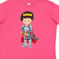 thumbnail image 4 of Inktastic Boy Prince, Knight In Shining Armor, Brown Hair Boys Toddler T-Shirt, 4 of 5