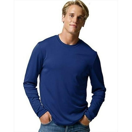 sleeve shirt royal hanes 482l dri performance mens cool deep navy shirts