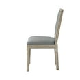 thumbnail image 5 of Rustic Manor Saad Linen Upholstered Dining Chair (Set of 2), Grey, 5 of 8
