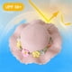 thumbnail image 4 of Sombrero de 56-58cm de circunferencia, Sombrero de Paja de verano para mujer, sombrero de protección solar, sombrero de playa, sombrero para el sol y conjunto de bolsa de paja, 4 of 5