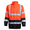 Orange/Black, variant on Hi-Vis Safety Rain Jacket, ANSI Class 3 (Yellow, L)
