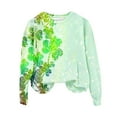 thumbnail image 4 of Chemise de la Saint-Patrick pour Femmes Col Rond Imprimé Manches Longues Chandails en Molleton Saint-Patrick, 4 of 4