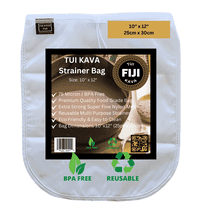 TUI KAVA - Kava/Nut Milk Strainer Filter | 75 Micron Food Grade | BPA-Free | 10inx12in | Reusable | 230 Degrees