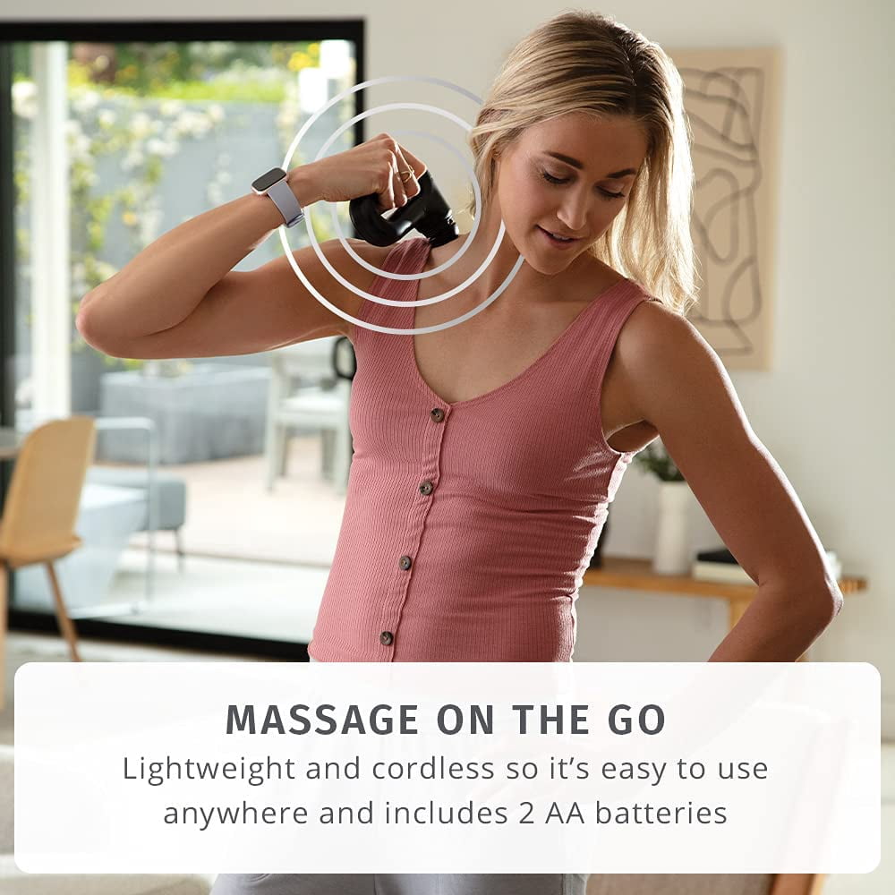 Homedics Portable Full Body Vibration Massager with Ergonomic Handle and 3  Attachments - Walmart.com
