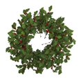 thumbnail image 1 of Nearly Natural 4476 28 in. Holly Berry Artificial Wreath, 1 of 5
