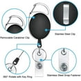 thumbnail image 3 of 5 Pcs Retractable ID Badge Holder Key Key Role Clip, 3 of 5