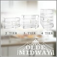 thumbnail image 7 of Olde Midway 4-Tier Commercial Bakery Display Case, Acrylic w/ Removable Trays for Pastry, 7 of 7