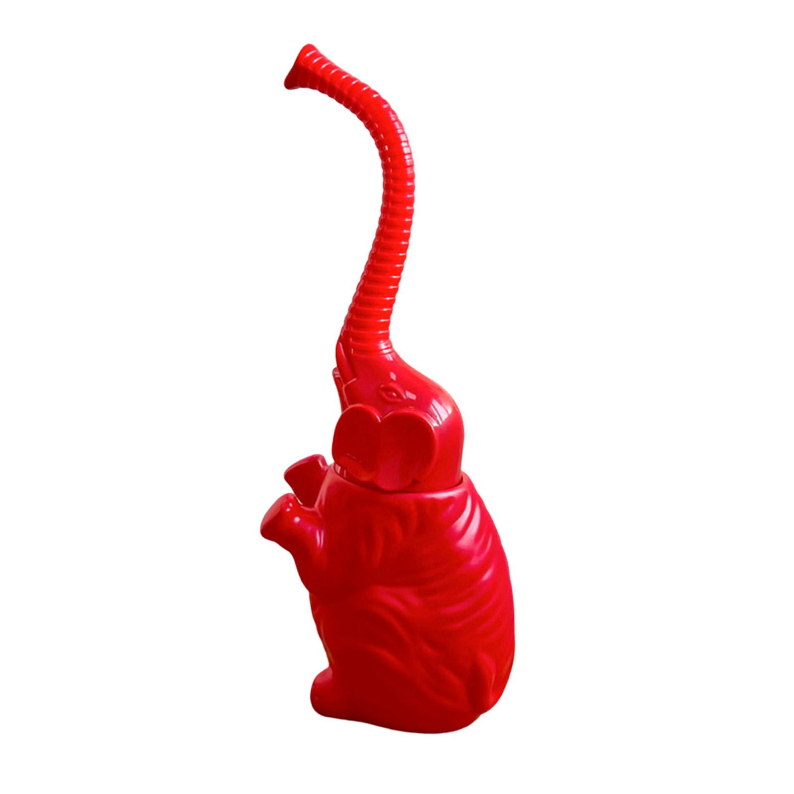 Toilet Bowl Brush Holder Elephant Statue Resin Long Handle Multi Surface Cleaner for Bathroom Hotel