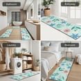 thumbnail image 5 of Pioneer Flower Floral Print Pattern Kitchen Rugs Sets Of 3,Kitchen Runner Rugs Non Skid Washable,Decorative Kitchen Floor Mats for Kitchen,Sink,Laundry,17X30 Inch + 17X47 Inch + 17X59 Inch, 5 of 6