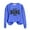 Blue, variant on DeHolifer Mama Sweatshirts for Women Plus Size Letter Print Fall Trendy Crewneck Sweatshirt Long Sleeve MAMA Graphic Pullover Tops Gray M