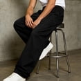 thumbnail image 5 of StSilkitty Mens Casual Pants Elastic Waist Baggy Wide Leg Pants Lightweight Soft Breathable Trousers with Pockets, 5 of 9