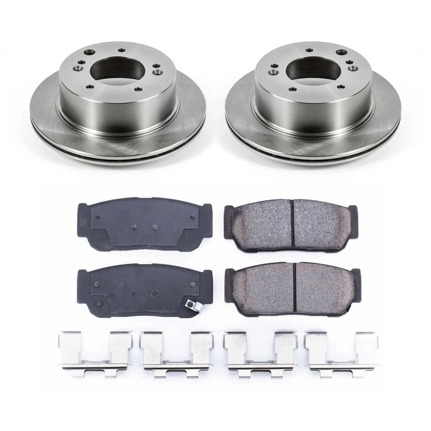 Power Stop Rear Stock Replacement Brake Pad and Rotor Kit KOE5901