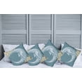 thumbnail image 2 of Ambesonne Moon Throw Pillow Cover 4 Pack, Vintage Crescent Moon, 18", Slate Blue Mustard, 2 of 5